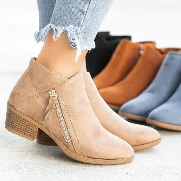 Orthopedische Damesschoenen van Leer met Zijrits – Comfortabel en Steunend | Sulvida