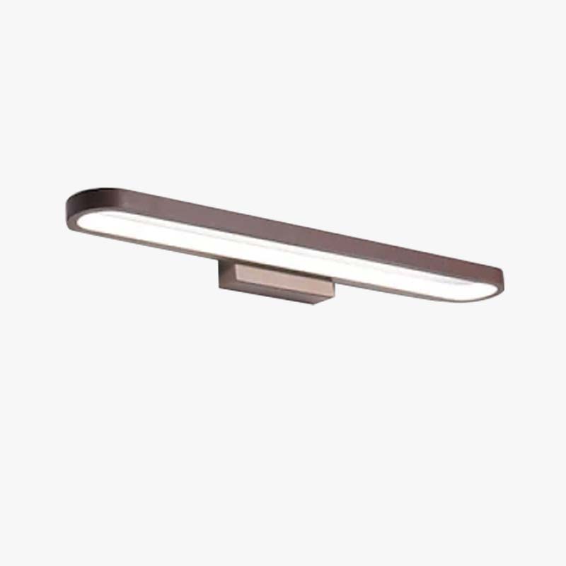 Gebogen Wandlamp Zwart Koffie Metaal Spiegelverlichting Badkamer Slaapkamer Modern Design LED Wandverlichting | Sulvida