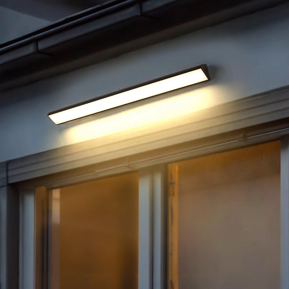 Minimalistische Buitenwandlamp Metaal Acryl Zwart LED Gevelverlichting Waterdicht IP65 Tuinverlichting Buitenlamp | Sulvida