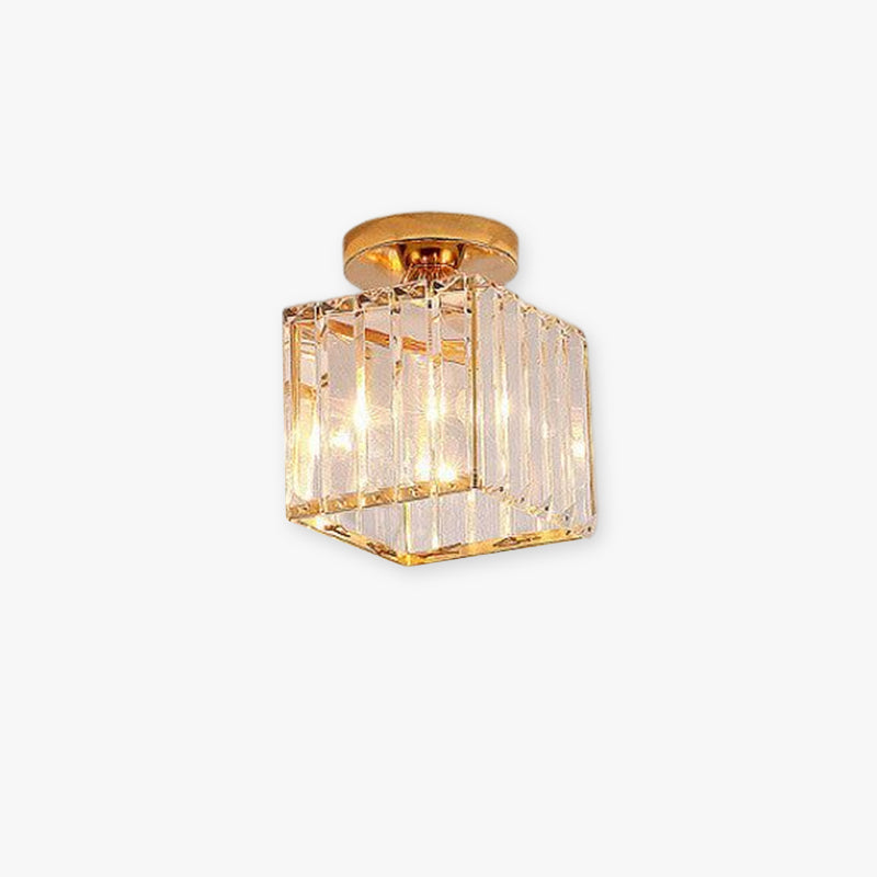 Plafondlamp met Kristal Diffuser LED Dimbaar 3 Lichtstanden Woonkamer Slaapkamer Modern Design Metaal Acryl | Sulvida