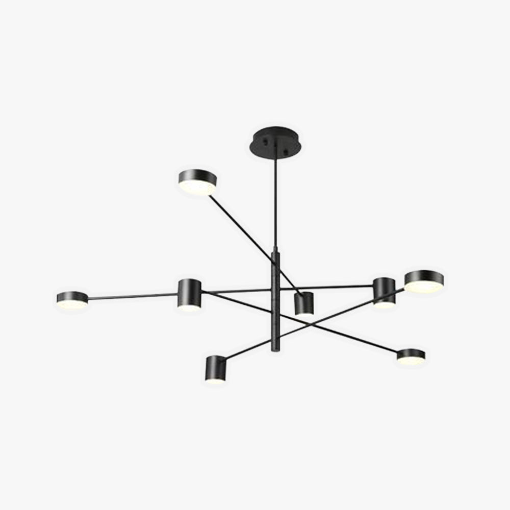 Industriële Hanglamp Metaal Zwart Goud LED Takstructuur Woonkamer Slaapkamer Modern Design Plafondlamp | Sulvida