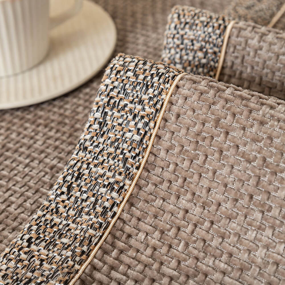 Chenille Bankbeschermer met Anti-Slip – Krasvast Bankhoes voor Bank Sofa Couch Bescherming Interieur | Sulvida