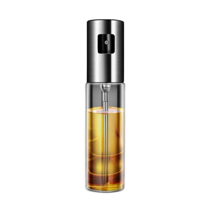 Vaporisateur d’huile en acier inoxydable de 100ml et 200ml pour un contrôle sain de la cuisson | Pulvérisateur d’huile de cuisine avec embout anti-fuite, idéal pour les salades, la pâtisserie, les grillades et les plaques de cuisson | Sulvida