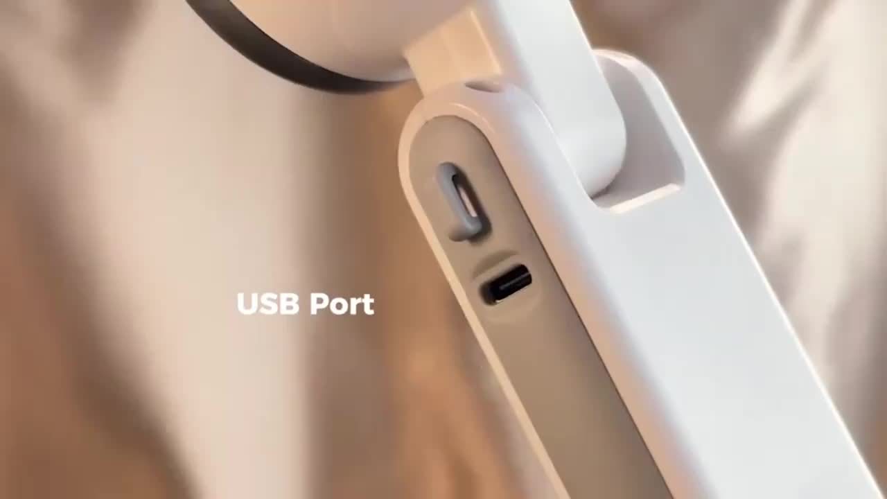 Compacte Oplaadbare Handventilator – 3-in-1 USB met 5 Snelheden voor Onderweg | Sulvida
