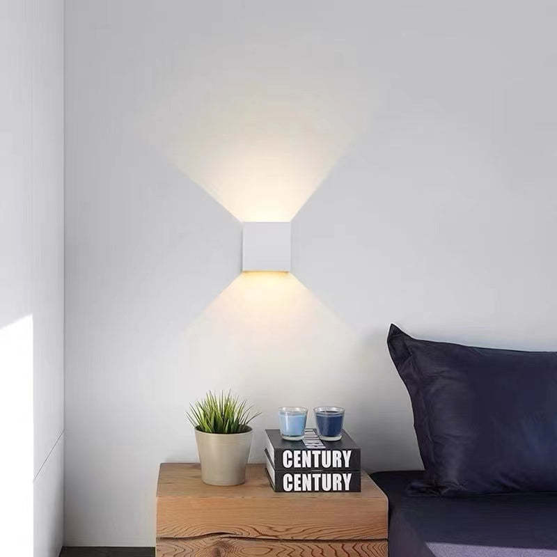 Vierkante LED Wandlamp Verstelbaar Binnen Buiten Modern Design Waterdicht IP65 Metaal Zwart Wit Grijs | Sulvida