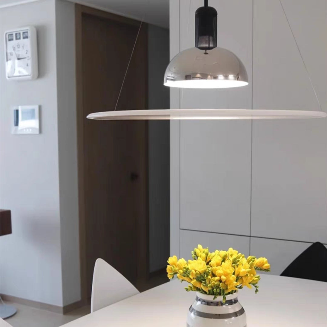 Hanglamp Minimalistische Klokvorm Glas Metaal E27 Fitting Woonkamer Eetkamer LED Verlichting Zwart Chroom Goud | Sulvida