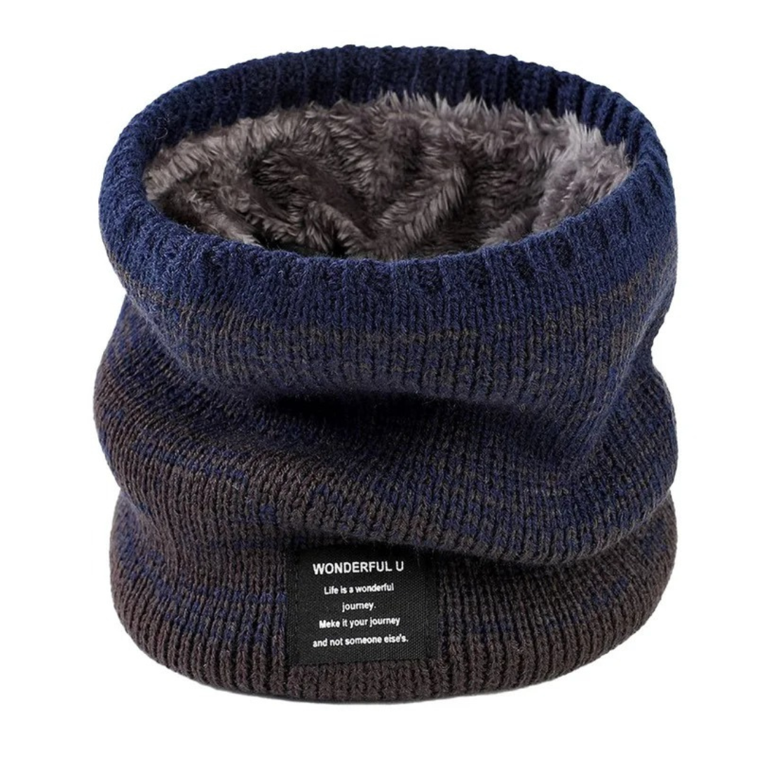 Gebreide Sjaal met Zachte Fleece Voering – Warme Colsjaal voor Herfst & Winter – Extra Hals Bescherming | Sulvida