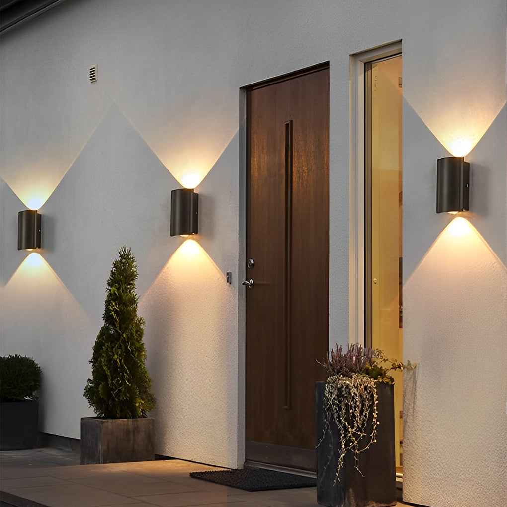 Wandspot Buitenlamp Aluminium LED Zwart Modern Design Indoor Outdoor Tuin Gevel Verlichting Wandverlichting | Sulvida