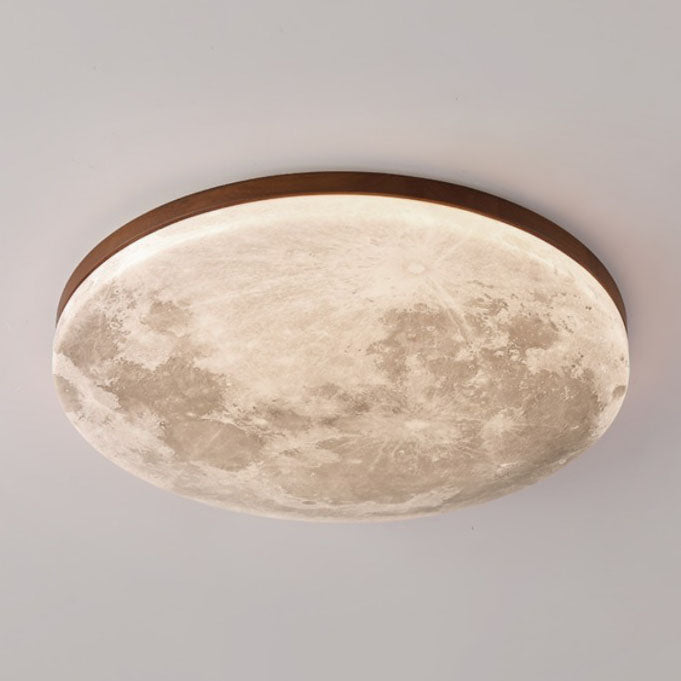 Plafondlamp Rond Hout LED Acryl Lichtbron Woonkamer Slaapkamer Sfeervol Minimalistisch Design Modern Interieur | Sulvida