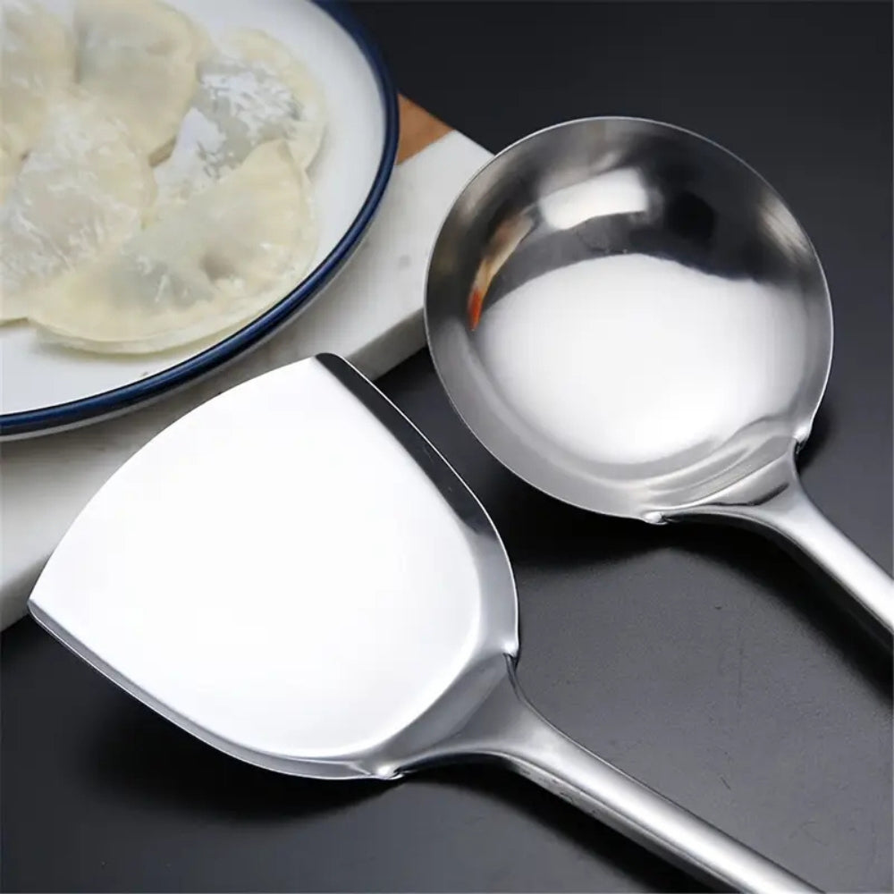 RVS Keukengerei Set 5-Delig met Ergonomische Handgrepen voor Professioneel Koken en Dagelijks Gebruik | Sulvida