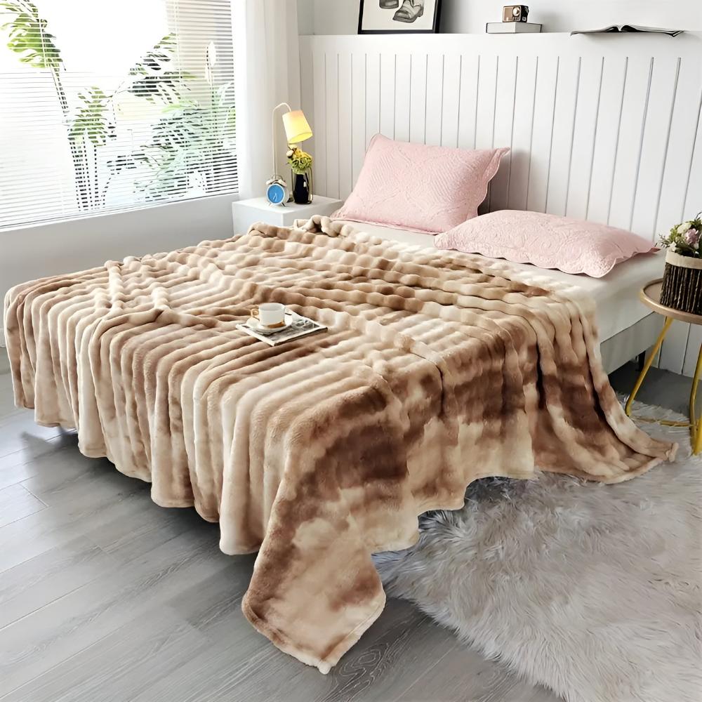 Tie-Dye Plaid Imitatiebont Zacht Golvend Patroon Woonkamer Slaapkamer Decoratief Warm Comfort 150-230cm | Sulvida