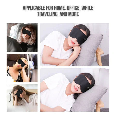 Verwarmend Oogmasker Draadloos Verstelbaar Slaaphulp Oogspa 3 Warmtestanden USB Oplaadbaar Ontspanning | Sulvida