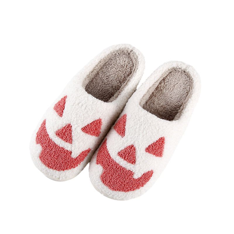 Halloween Huispantoffels met Pompoenenprint Antislip Zachte Binnenschoenen Comfortable Indoor Sloffen Volwassenen | Sulvida