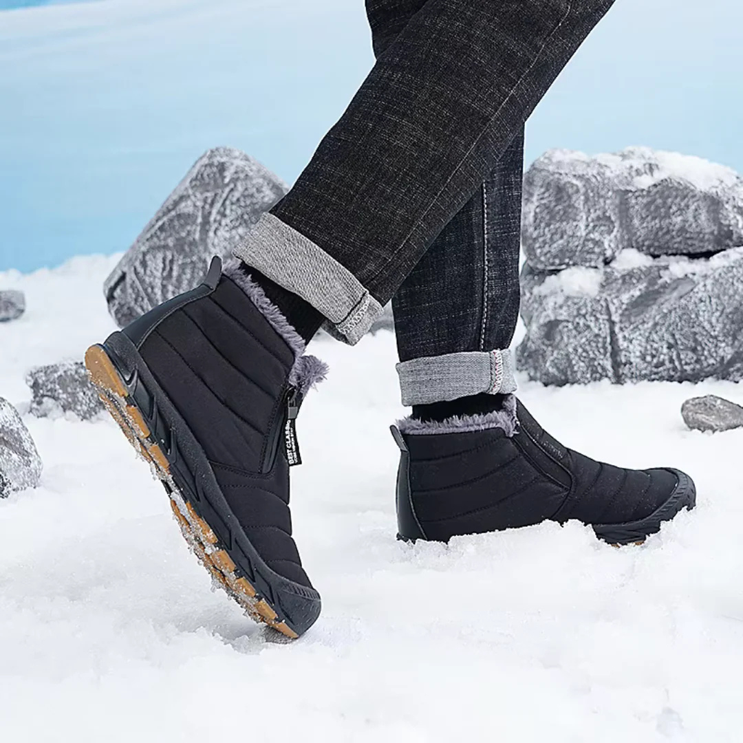 Waterdichte Winterlaarzen met Fleecevoering en Ritssluiting voor Heren en Dames Outdoor Wandelschoeisel Snow Boots | Sulvida