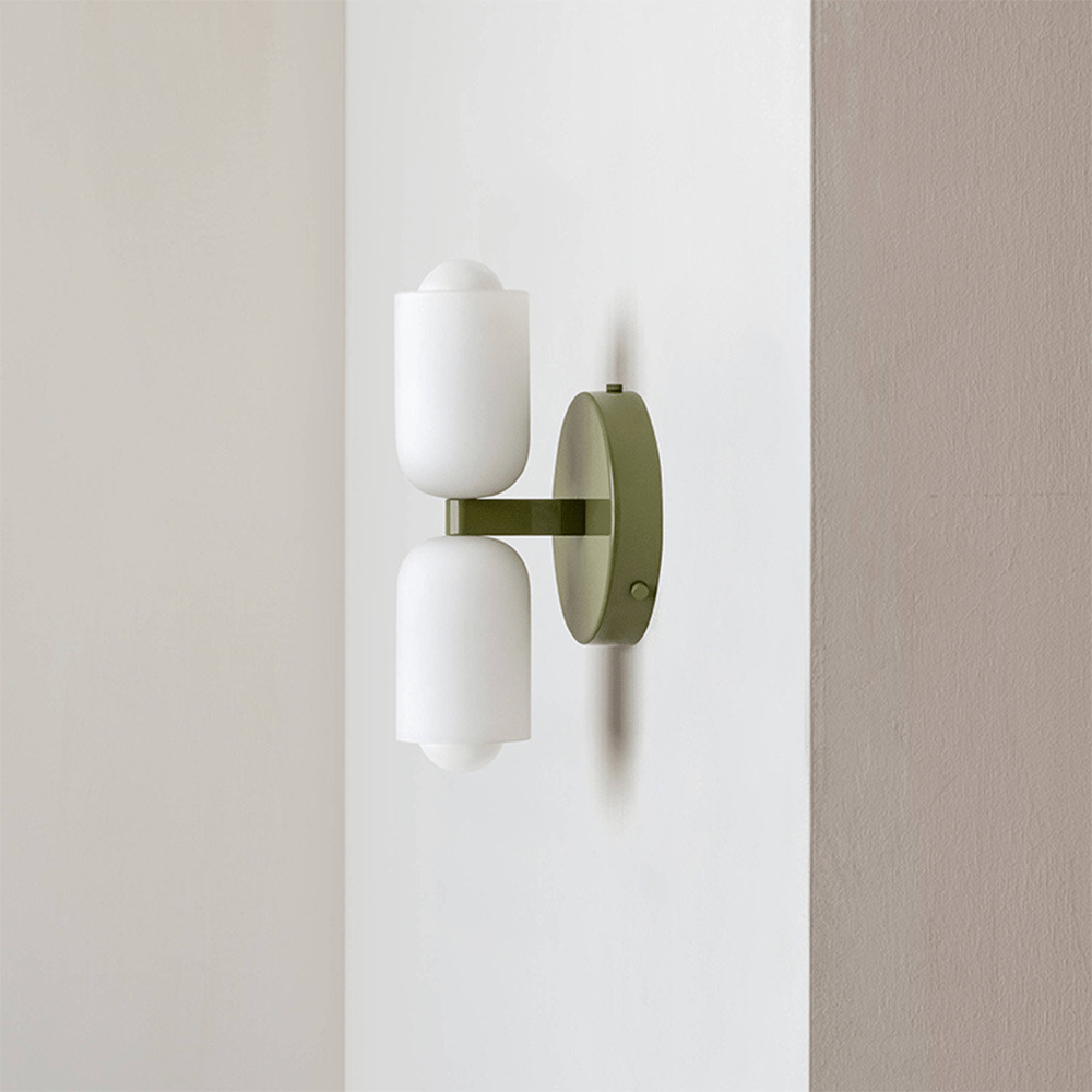 Acryl wandlamp bidirectioneel met warme gloed crème voor hal woonkamer slaapkamer E14 fitting modern design | Sulvida