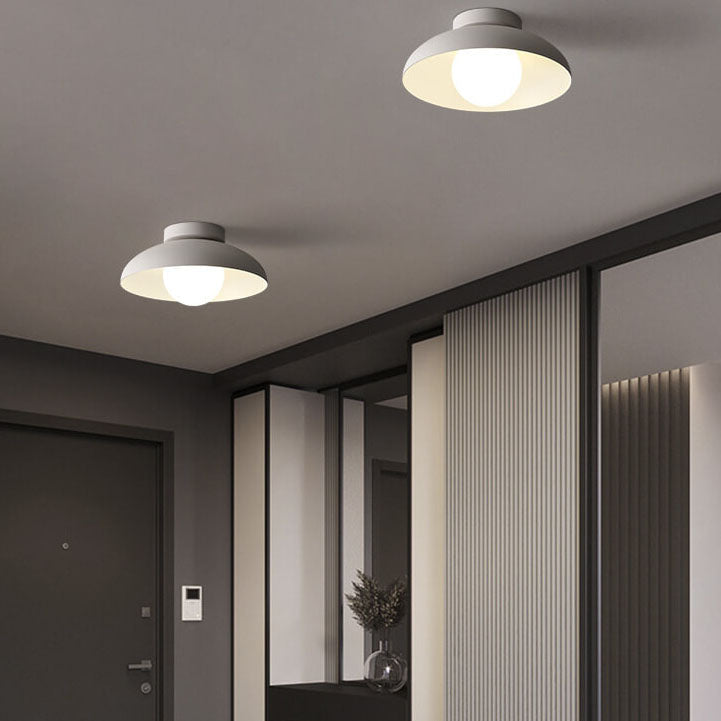 Glazen plafondlamp ijzer glas 30 cm semi-flush industrieel modern interieur wandverlichting woonkamer slaapkamer | Sulvida