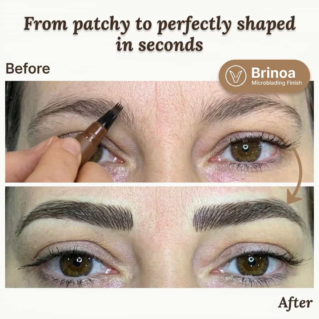 Crayon à sourcils de précision à pointe fine, résistant à l’eau, pour un maquillage naturel des sourcils | Sulvida