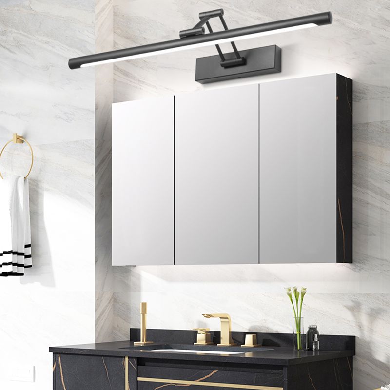 Lineaire LED Wandlamp Metaal Zwart Spiegelverlichting Badkamer Slaapkamer Moderne Stijlvolle Wandverlichting | Sulvida