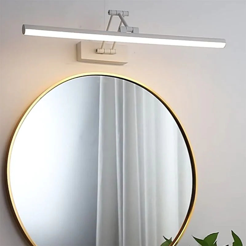 Lineaire LED Wandlamp Metaal Zwart Spiegelverlichting Badkamer Slaapkamer Moderne Stijlvolle Wandverlichting | Sulvida