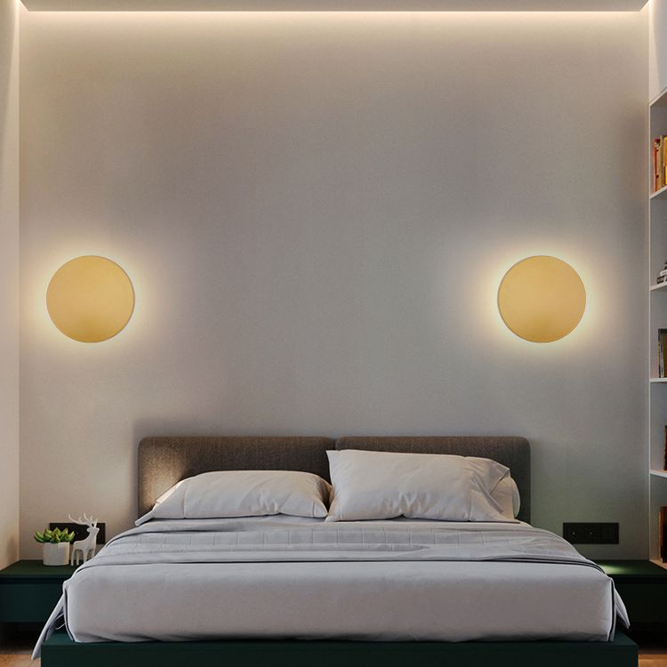 Moderne Wandlamp Rond Metaal LED Warm Licht Slaapkamer Woonkamer Hal Design Verlichting Sfeerverlichting | Sulvida