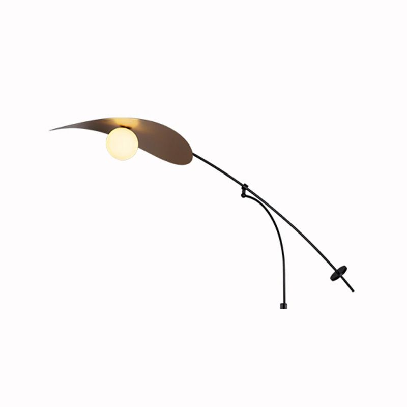 Wandlamp Boogarm Zwart Goud Glas Metaal Slaapkamer Woonkamer Luxe Sfeerverlichting Accent Interieur Design | Sulvida