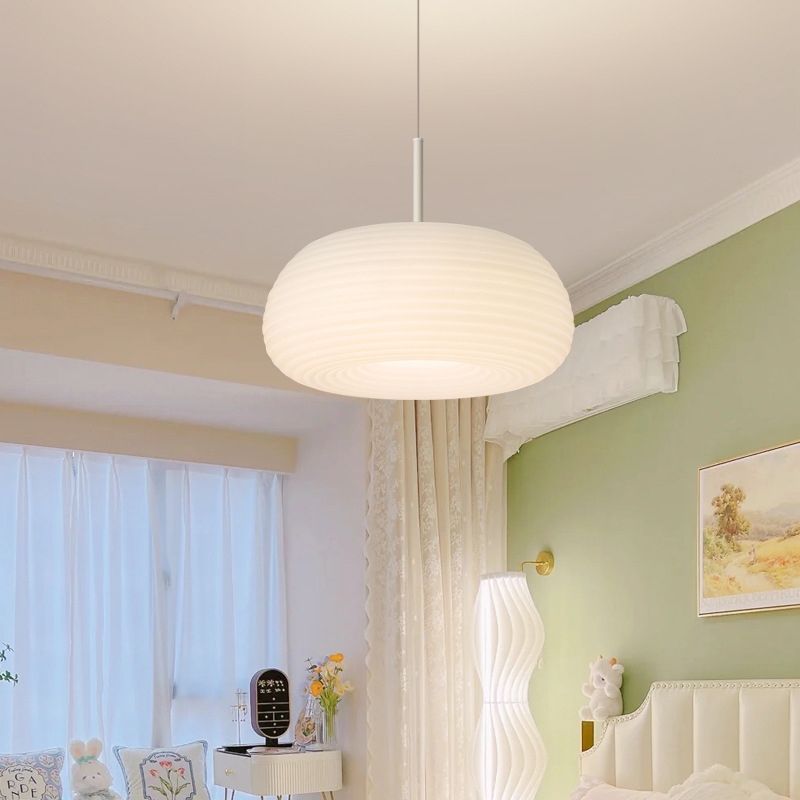 Hanglamp Wit Acryl Ovaal Dimbaar LED Verlichting Woonkamer Eetkamer Slaapkamer Modern Design Stijlvol Elegant | Sulvida