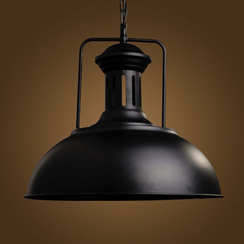 Industriële Hanglamp Metaal Vintage Stijl Zwart Roest E27 Fitting Eetkamer Woonkamer Keuken Restaurant | Sulvida