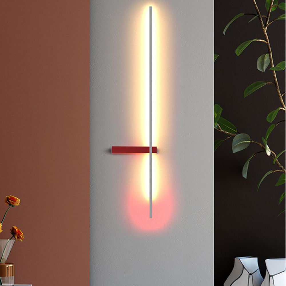 Lineaire Wandlamp Metaal Acryl Kleurrijk Modern Design Woonkamer Eetkamer Sfeervol Interieur Verlichting | Sulvida