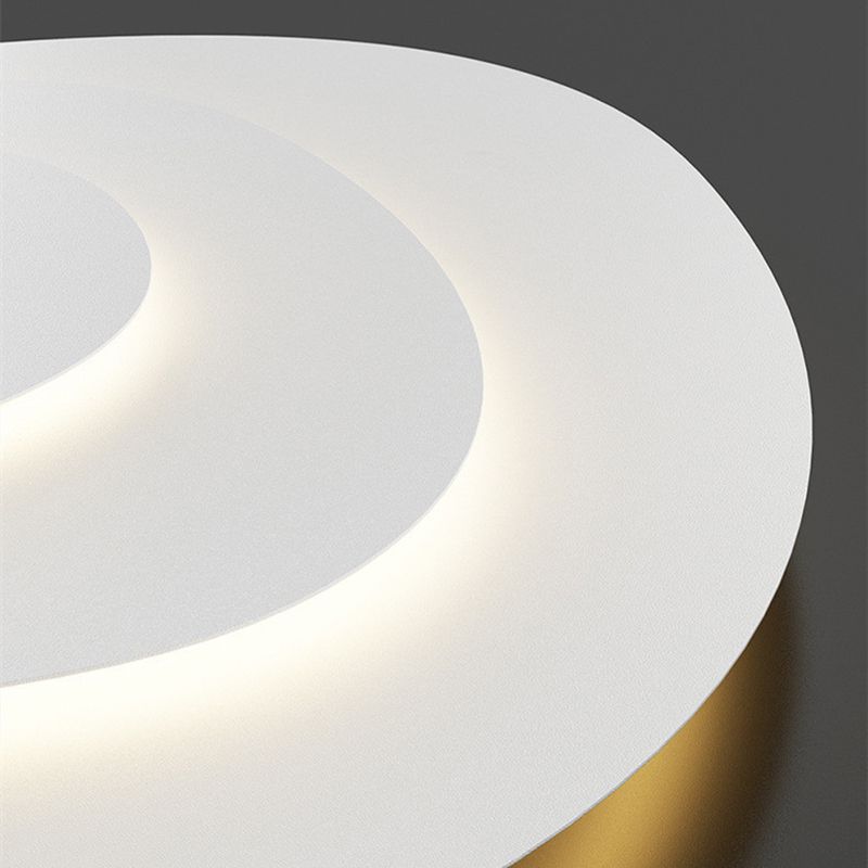 Metalen plafondlamp wit modern design LED dimbaar woonkamer slaapkamer elegant strak interieur sfeerverlichting | Sulvida