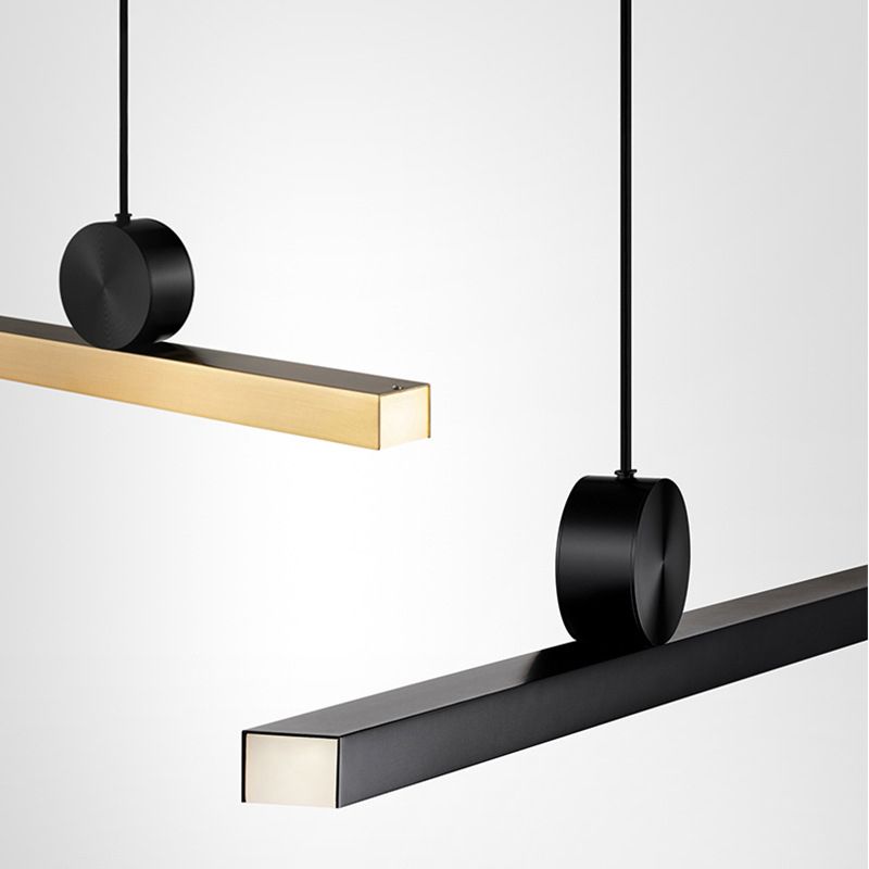 Asymmetrische Hanglamp Modern Design Zwart Goud Metaal Acryl Dimbaar LED Plafondlamp Woonkamer Eetkamer | Sulvida