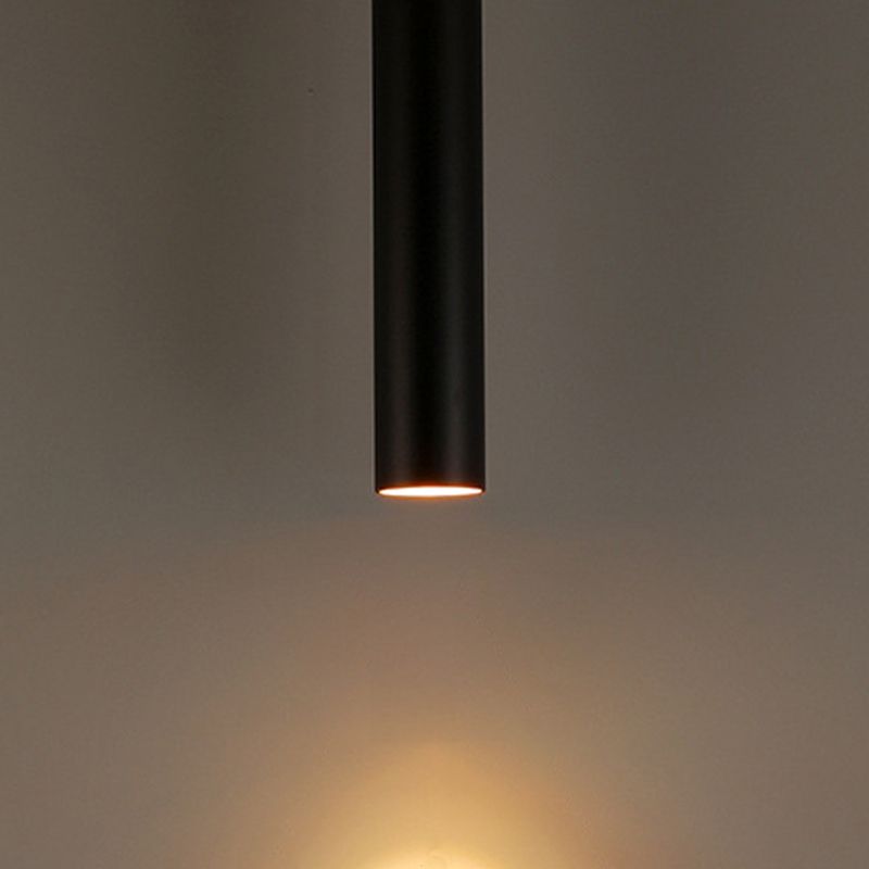 Hanglamp Cilindrisch Zwart Metaal LED Woonkamer Eetkamer Modern Industrieel Design Verstelbaar Pendellamp | Sulvida