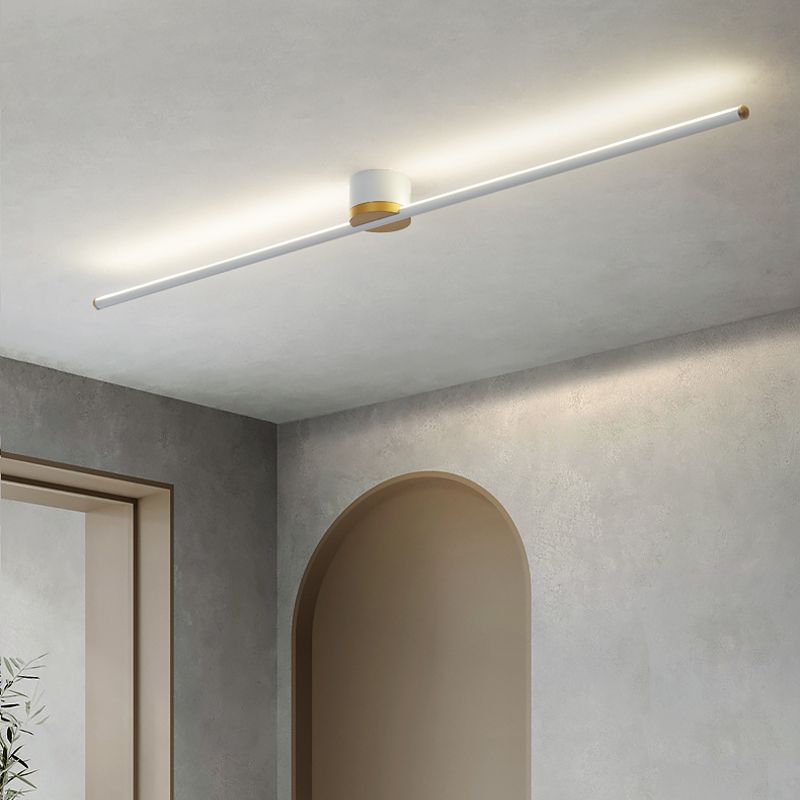 Plafondlamp Linear Design Zwart Wit Goud Dimbaar LED 40-121cm Modern Sfeervol Minimalistisch Woonkamer | Sulvida