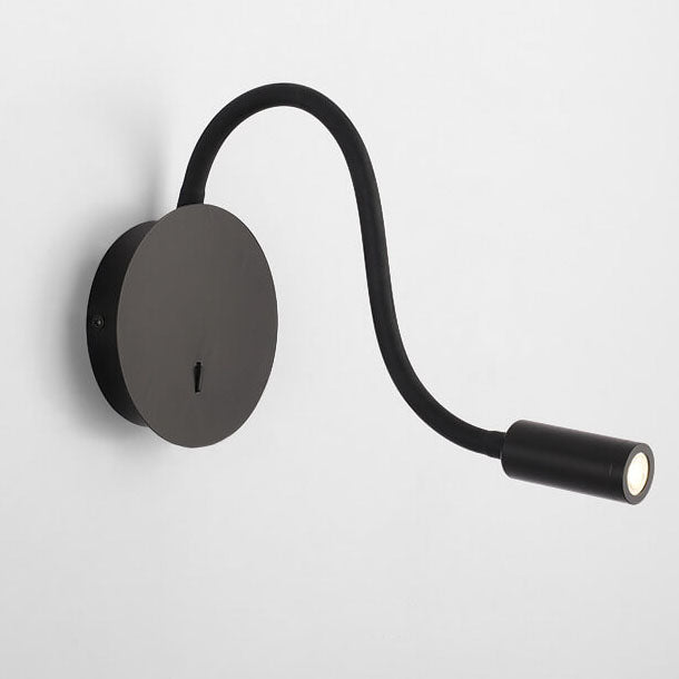 Draaibare LED-wandlamp met verstelbare lichtbron zwart aluminium modern design flexibele verlichting | Sulvida
