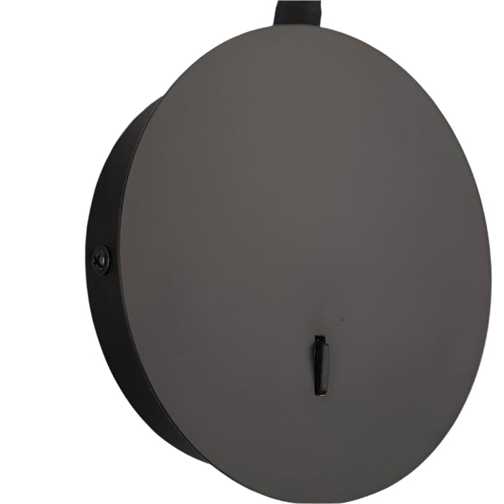 Draaibare LED-wandlamp met verstelbare lichtbron zwart aluminium modern design flexibele verlichting | Sulvida