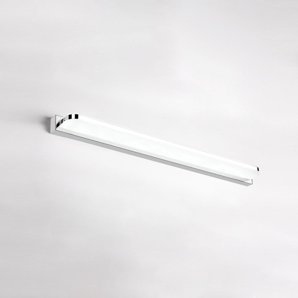 Rechthoekige LED Wandlamp met Spiegelverlichting Roestvrij Staal Driekleuren Schakelbaar Badkamer Slaapkamer | Sulvida