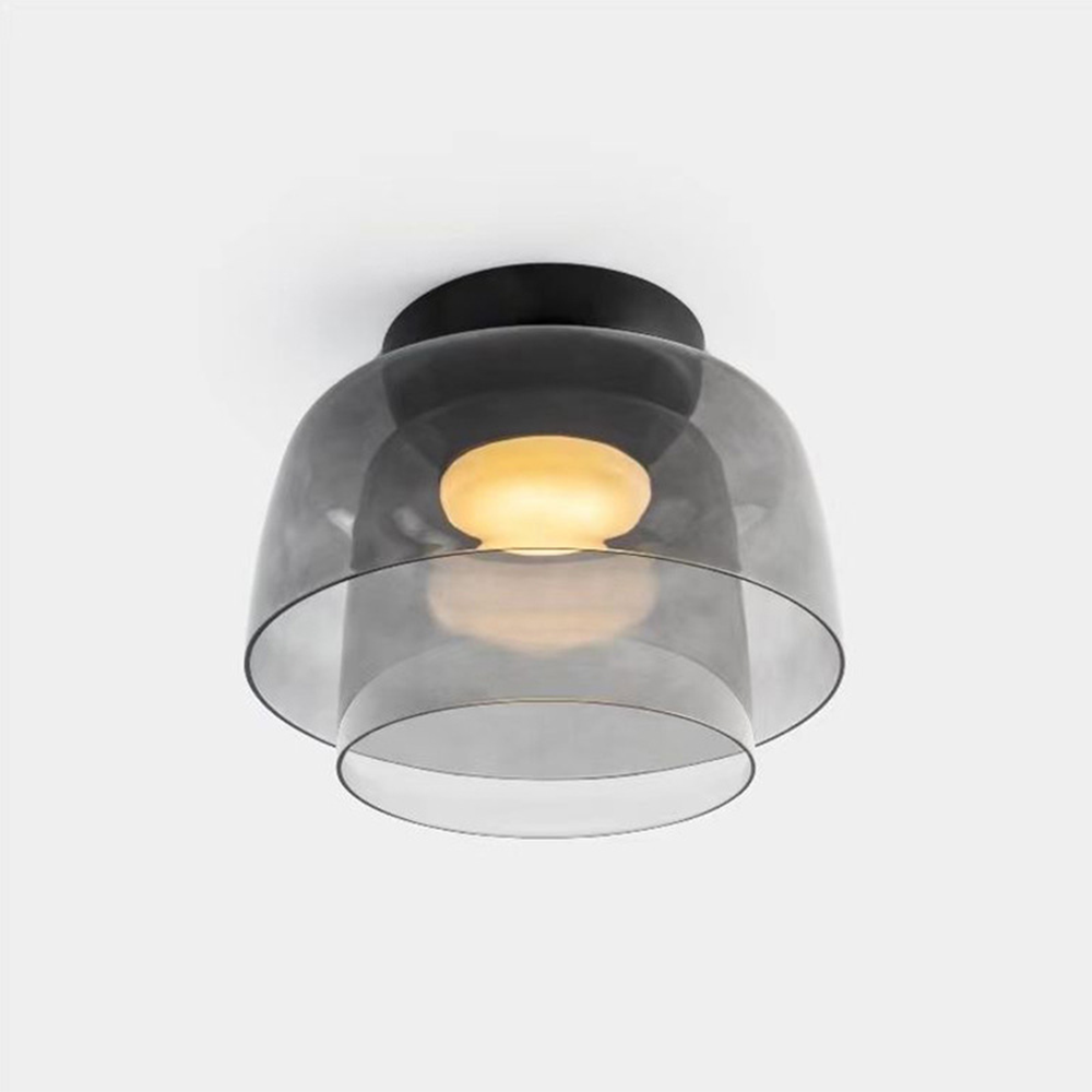Glazen Plafondlamp Gelaagd Design Meerdere Formaten Warm Wit LED Licht Eetkamer Woonkamer Keuken Slaapkamer | Sulvida