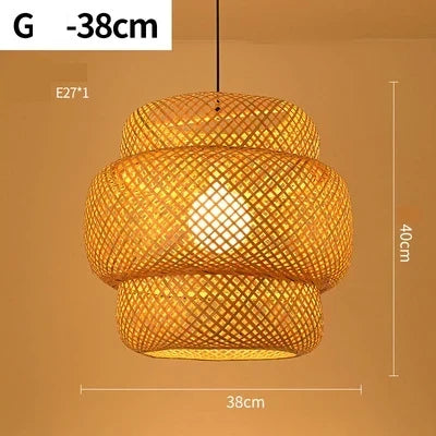 Handgeweven Rotan Hanglamp – Natuurlijke Verlichting voor een Warme Sfeer | Sulvida
