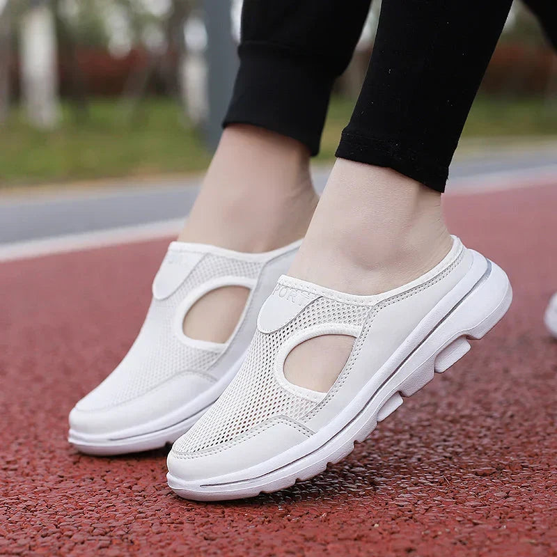 Orthopedische Instappers met Open Hiel – Ademend Mesh Comfort voor Binnen en Buiten | Sulvida