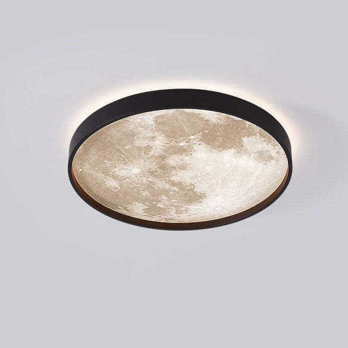 Ronde plafondlamp met LED ijzer acryl dimbaar zwart wit voor woonkamer slaapkamer moderne interieurverlichting | Sulvida