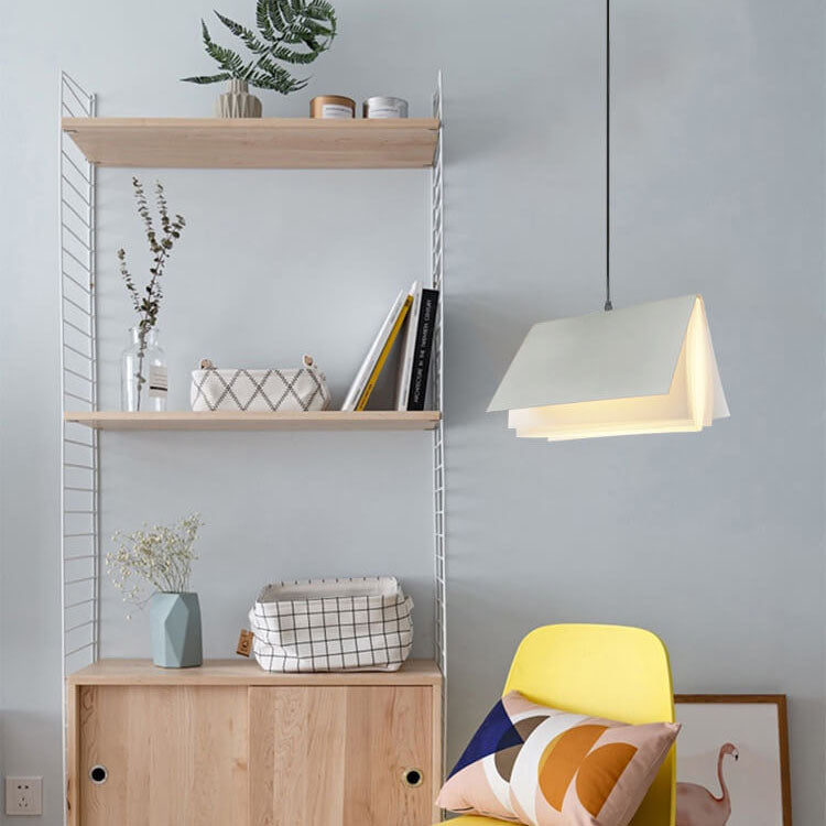 Hanglamp Boek PVC Metaal Verstelbaar Touwsnoer Moderne Leeslamp Woonkamer Slaapkamer Verlichting E26 Fitting | Sulvida