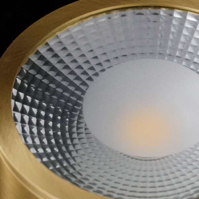 Plafondlamp rond koper ultradun LED geïntegreerd 8-12 cm directe montage warm wit koel wit voor hal woonkamer | Sulvida