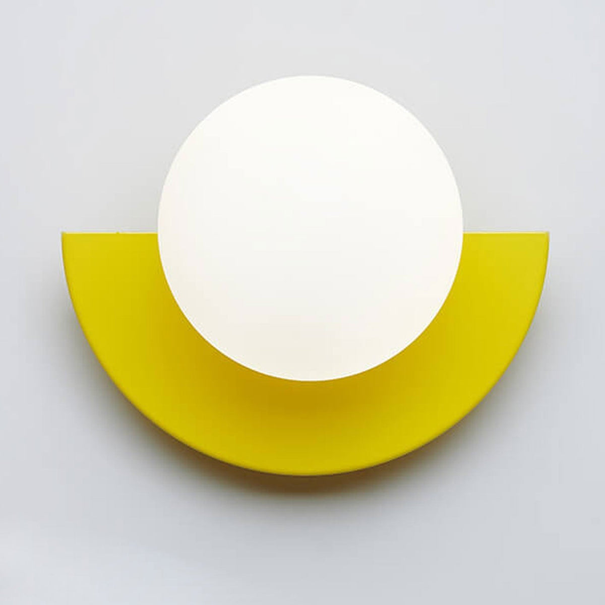 Glazen Wandlamp Halve Bol IJzer Glas E14 Fitting 1 Lichtpunt Modern Design Slaapkamer Woonkamer Verlichting | Sulvida