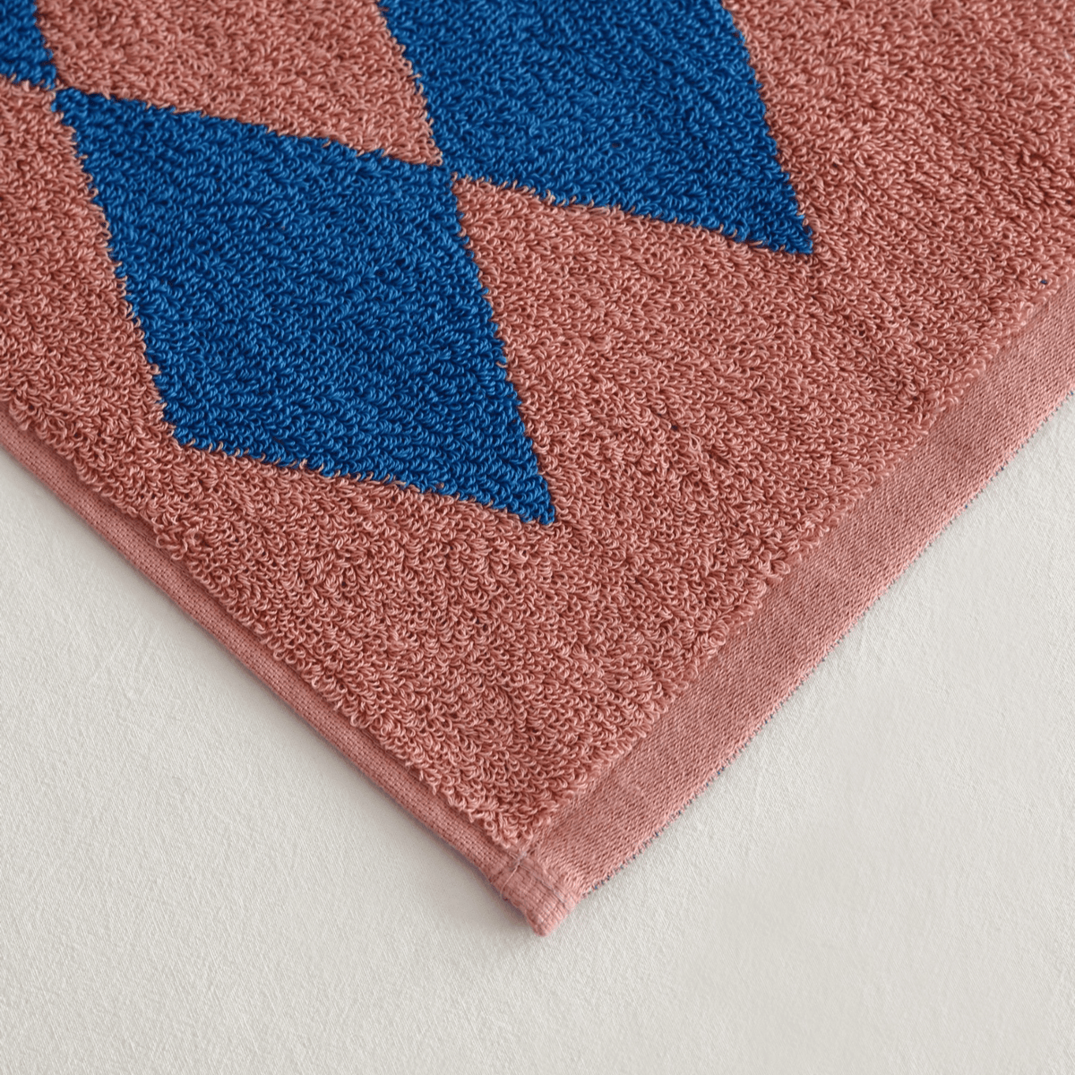 Blauwe Diamant Katoenen Handdoeken Retro Gestreept Badtextiel Zacht Absorberend Luxe Badkamer Accessoire | Sulvida