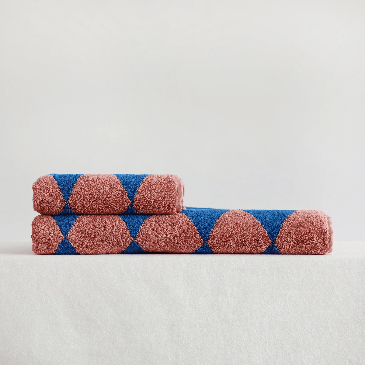 Blauwe Diamant Katoenen Handdoeken Retro Gestreept Badtextiel Zacht Absorberend Luxe Badkamer Accessoire | Sulvida