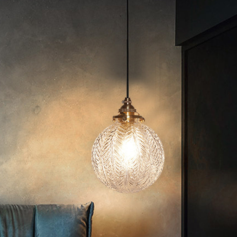 Glazen Hanglamp met Veerdesign en Rookglas 15 cm Diameter Kroonluchter Eetkamer Woonkamer Decoratief Sfeervol | Sulvida