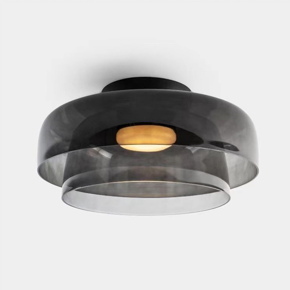 Glazen Plafondlamp Gelaagd Design Meerdere Formaten Warm Wit LED Licht Eetkamer Woonkamer Keuken Slaapkamer | Sulvida