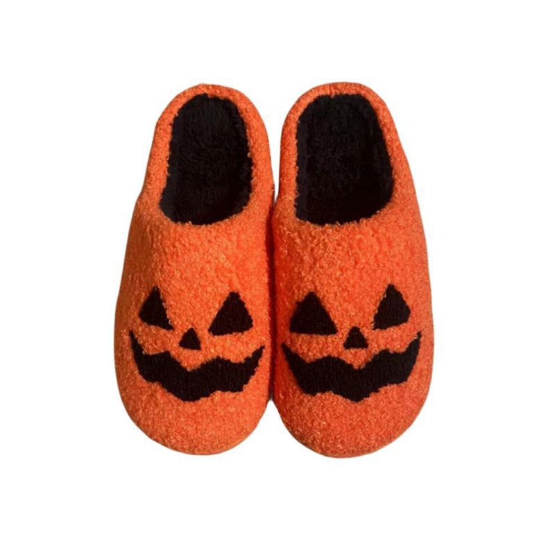 Halloween Huispantoffels met Pompoenenprint Antislip Zachte Binnenschoenen Comfortable Indoor Sloffen Volwassenen | Sulvida