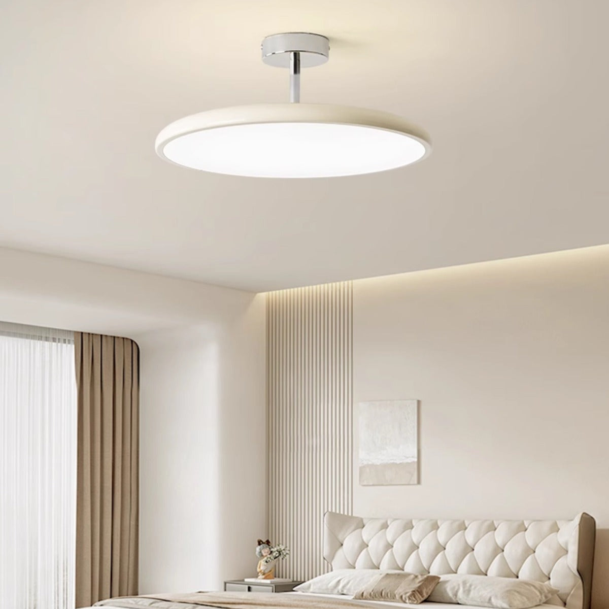 Vintage Plafondlamp Metaal Acryl Rond Dimbaar LED Verlichting Woonkamer Slaapkamer Restaurant 30-50cm | Sulvida