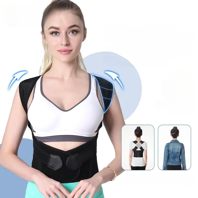 Correcteur de posture invisible, soutien dorsal pour se tenir droit, entraînement, réglable et confortable au quotidien | Sulvida