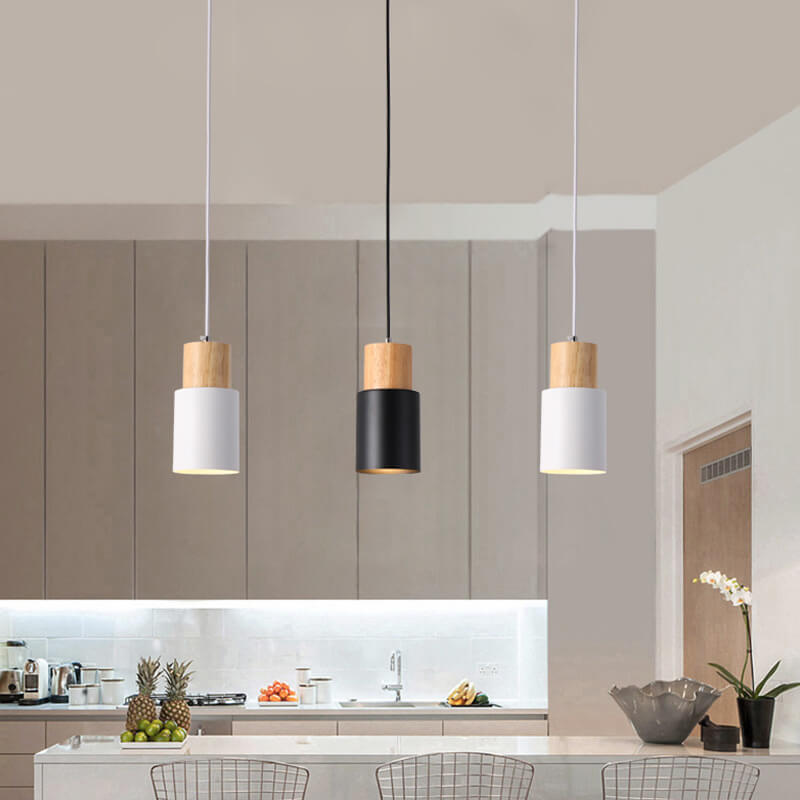 Cilindervormige Hanglamp Aluminium Scandinavisch Modern Design Verstelbare Kabel voor Eettafel Keuken Bar | Sulvida